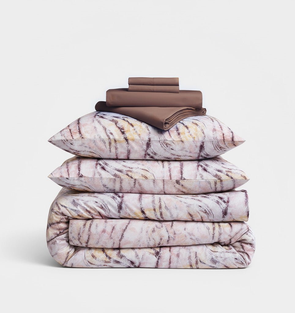 All - in - 1 Satin Duvet Cover Set VIENDO - HomeFashion