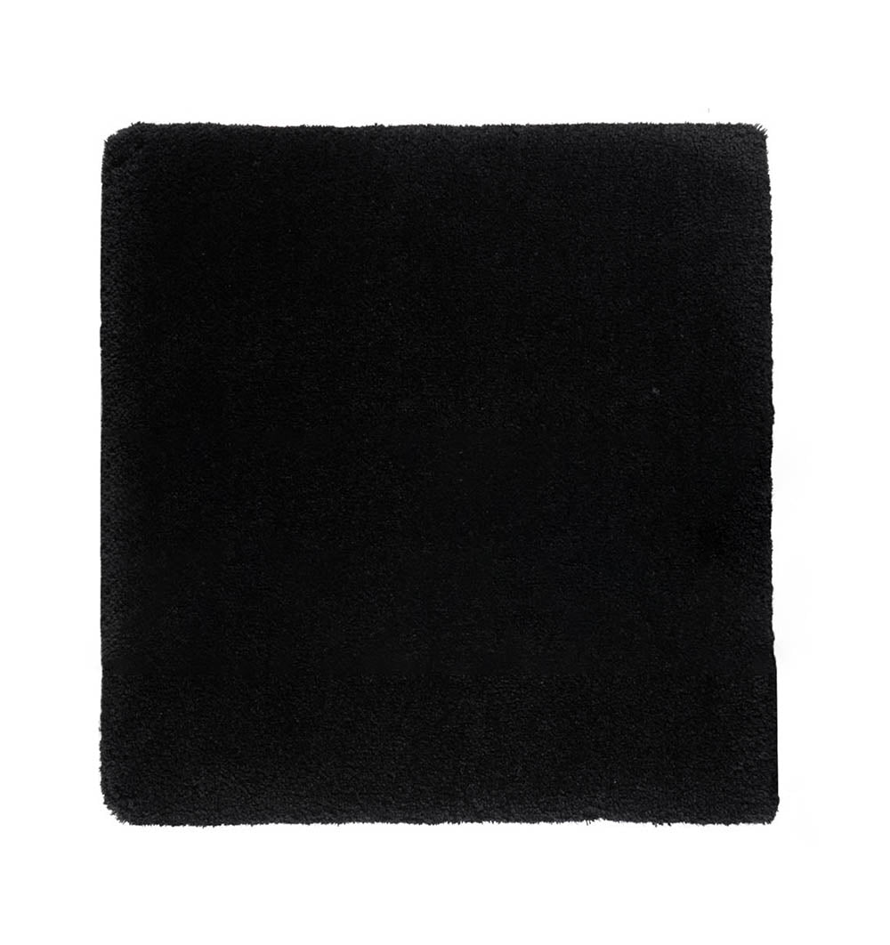 Bath rug MAURO ANTI - SLIP BLACK - HomeFashion