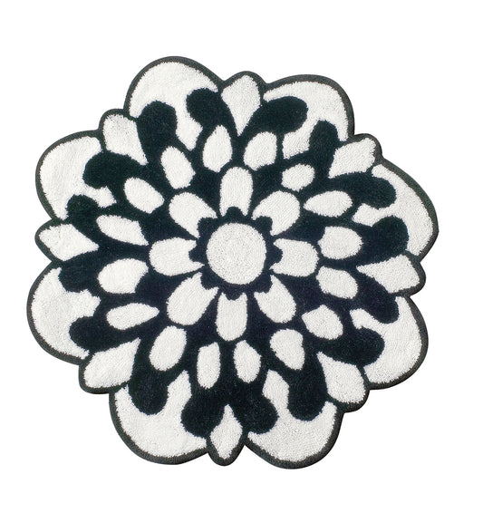 Bath Rug OTIL WHITE & BLACK