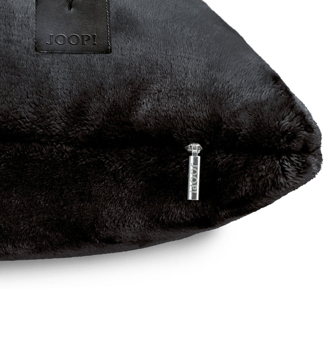 Decorative cushion JOOP! SLEEK FAUX FUR BLACK - HomeFashion