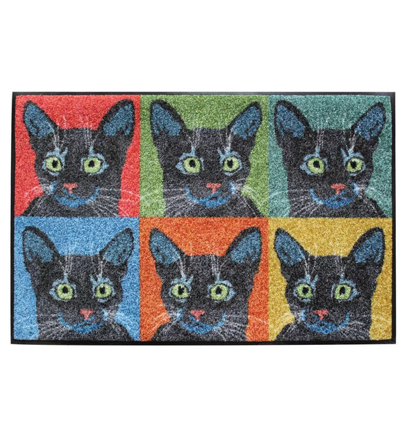 Decorative door mat CATS POP ART - HomeFashion