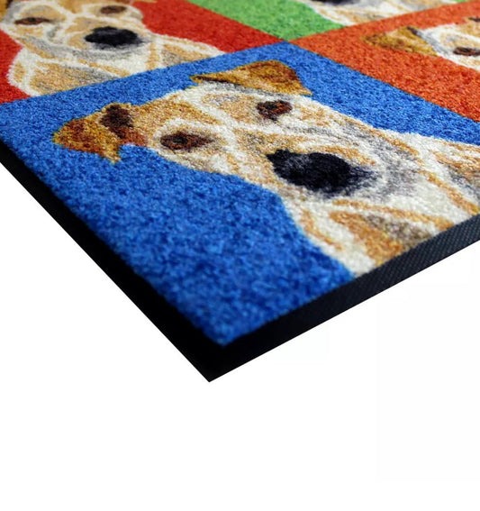 Decorative door mat CHIENS POP ART - HomeFashion