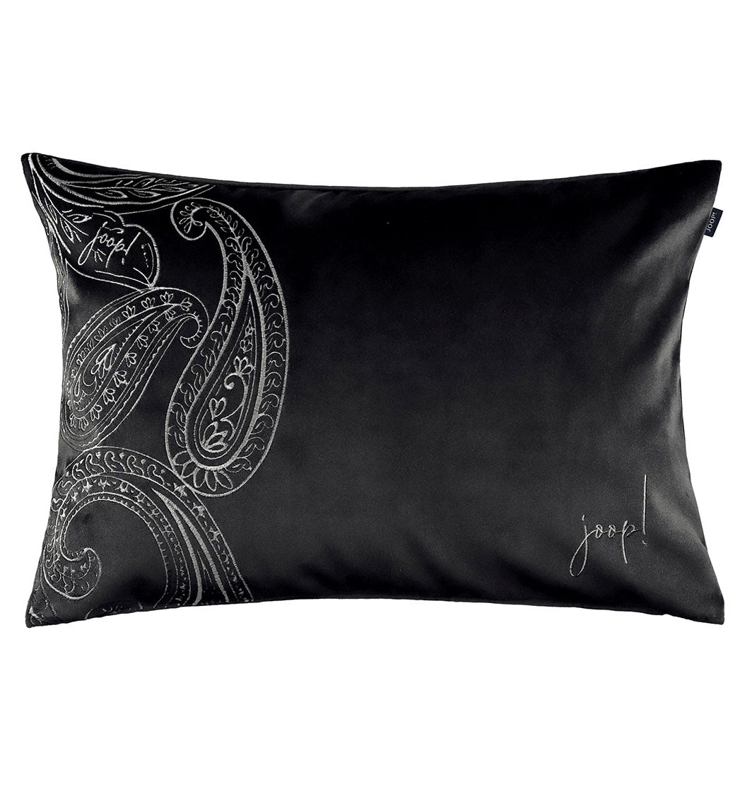 Decorative velour cushion JOOP! PAISLEY BLACK - HomeFashion