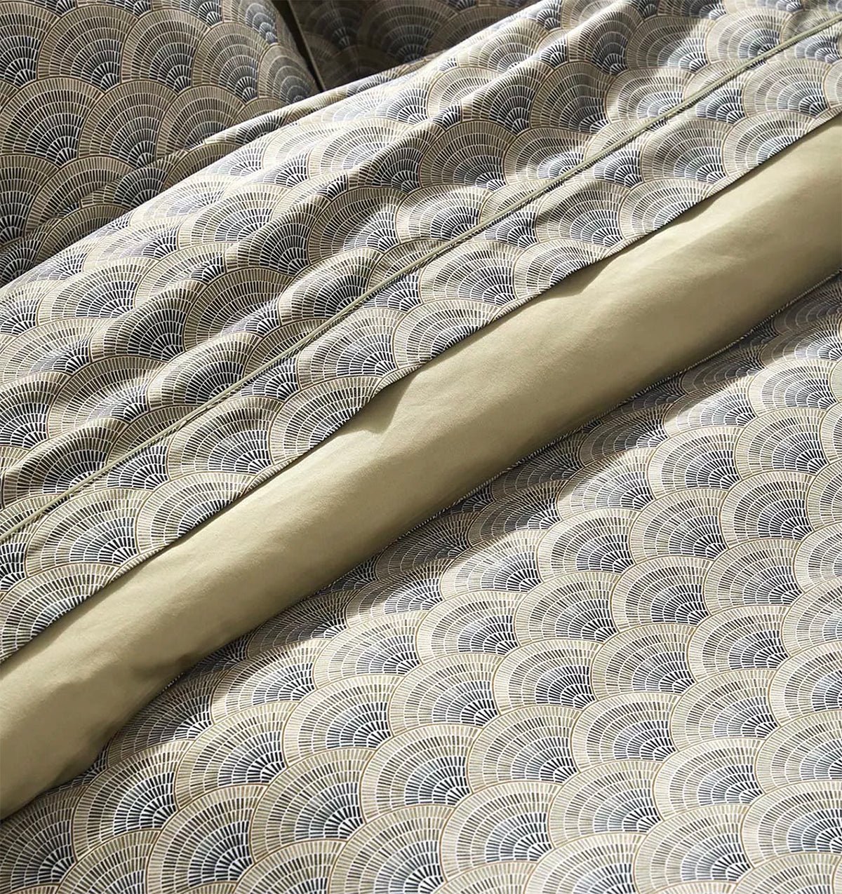 Duvet cover EVENTAILS ARGILE - HomeFashion