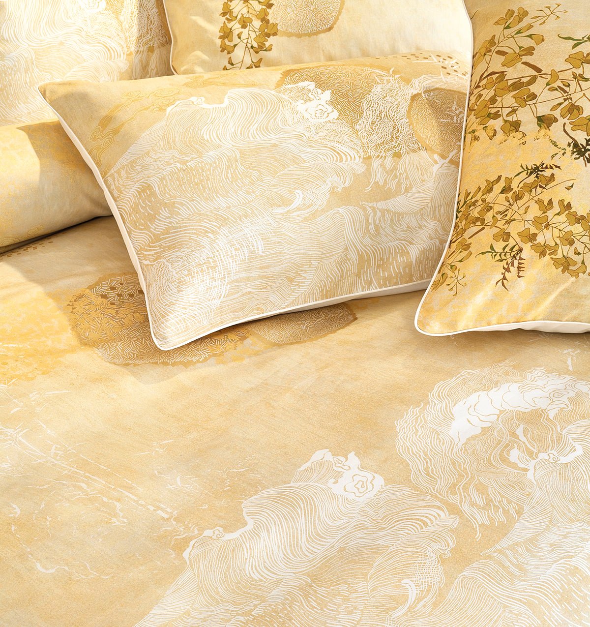 Duvet cover SOLEIL D'OR DORE - HomeFashion