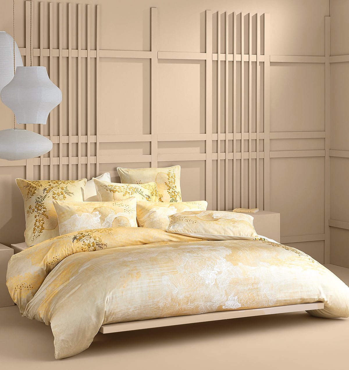 Duvet cover SOLEIL D'OR DORE - HomeFashion