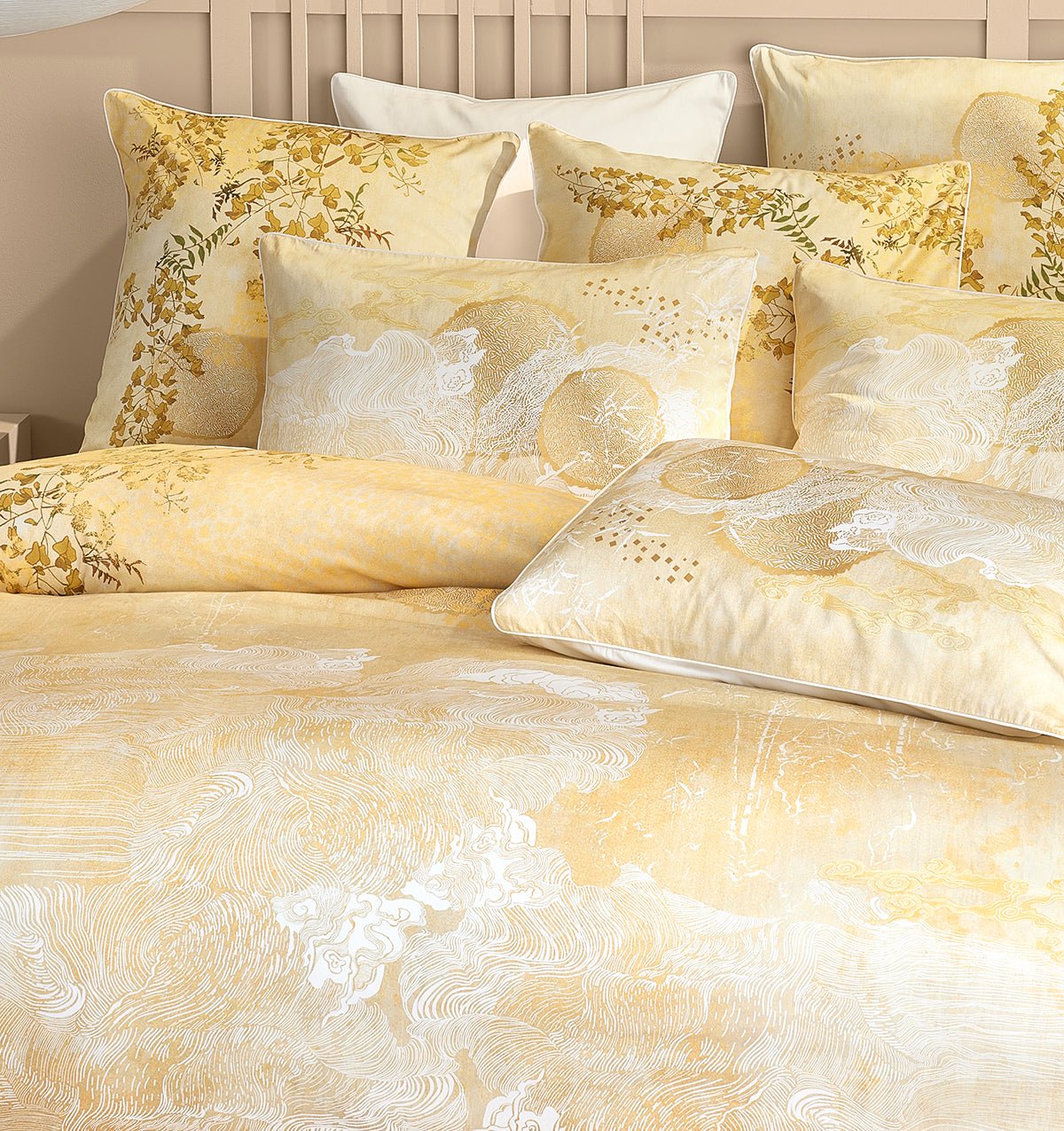 Duvet cover SOLEIL D'OR DORE - HomeFashion