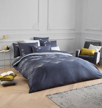 Duvet cover with embroidery PISTIL BLUE - HomeFashion