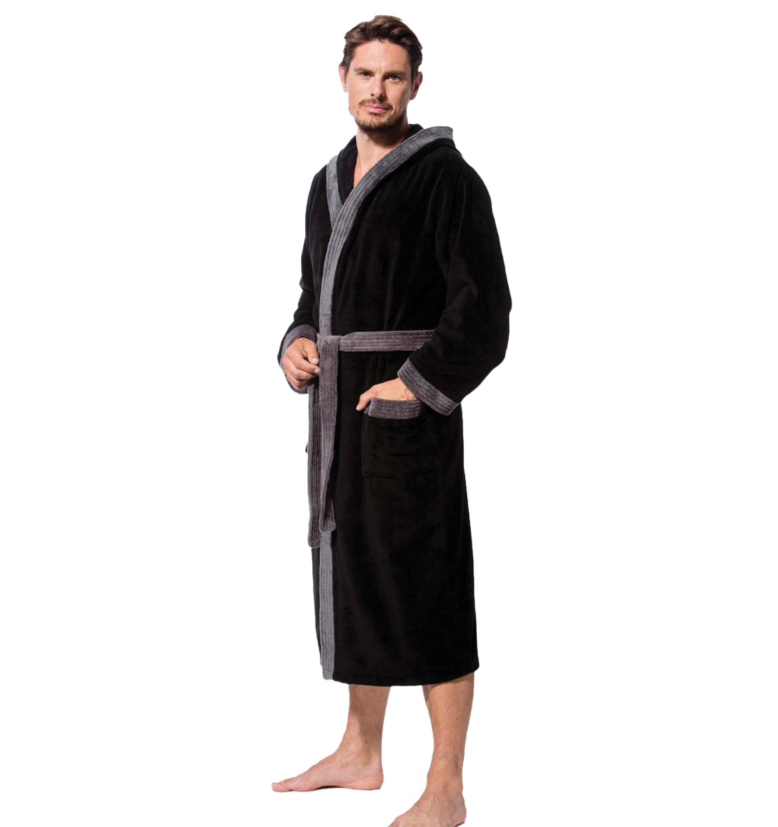 hooded bathrobe
