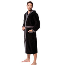 hooded bathrobe