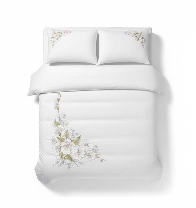 Embroidery Tencel Duvet Cover Set CHRISTO - HomeFashion