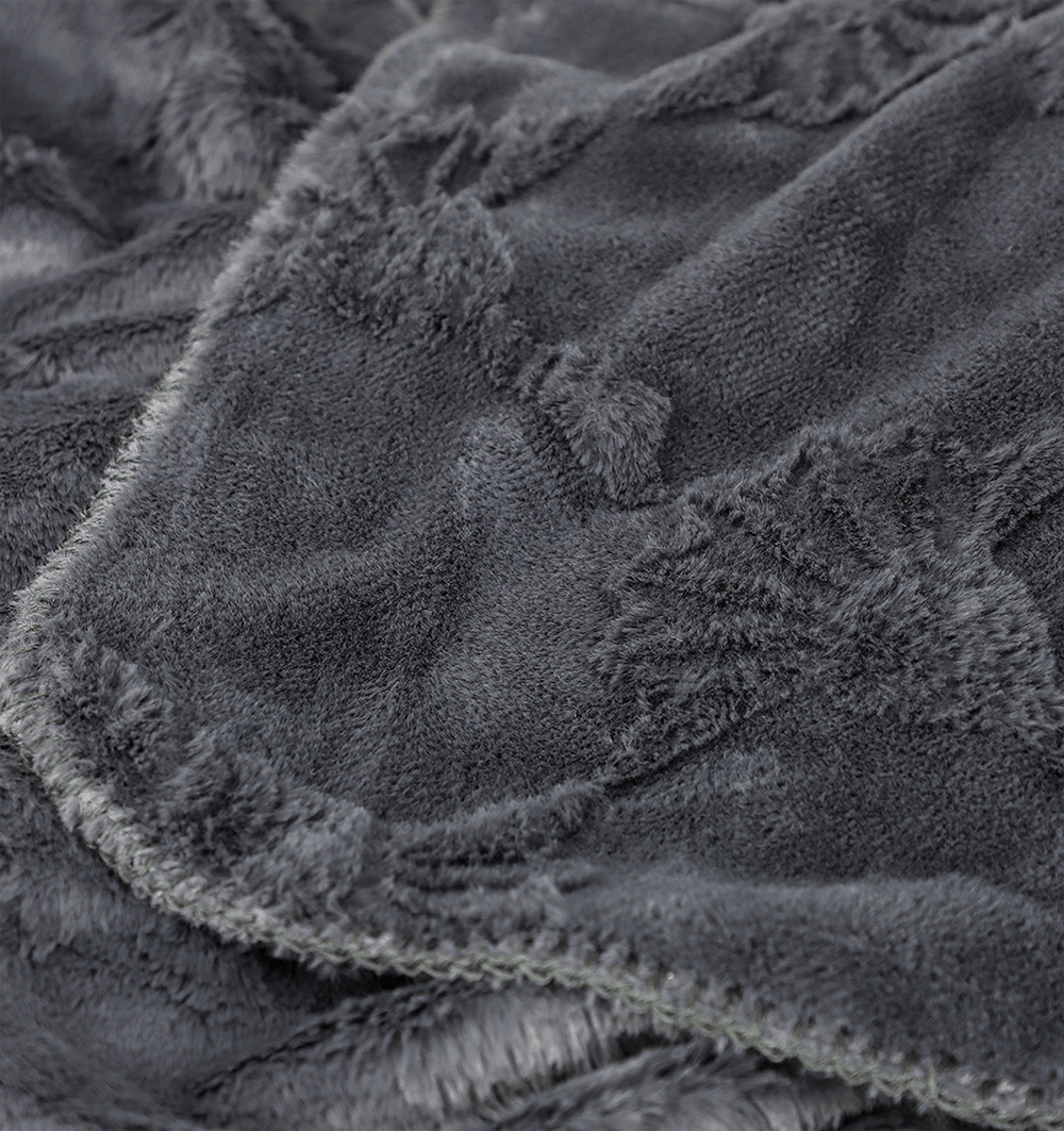 Fleece Plaid JOOP! SUBLIME GREY - HomeFashion
