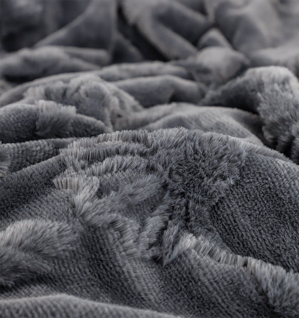 Fleece Plaid JOOP! SUBLIME GREY - HomeFashion
