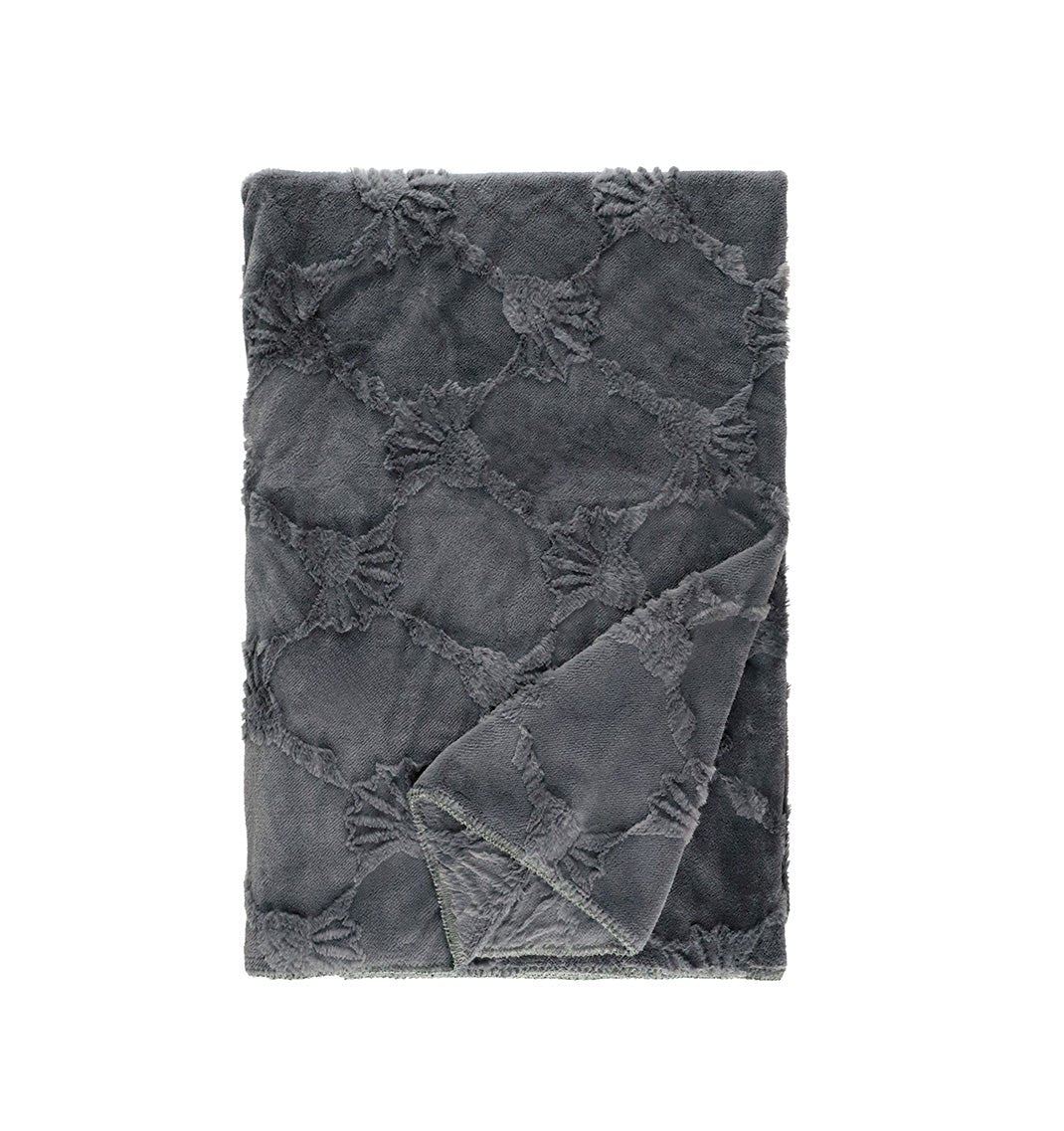 Fleece Plaid JOOP! SUBLIME GREY - HomeFashion