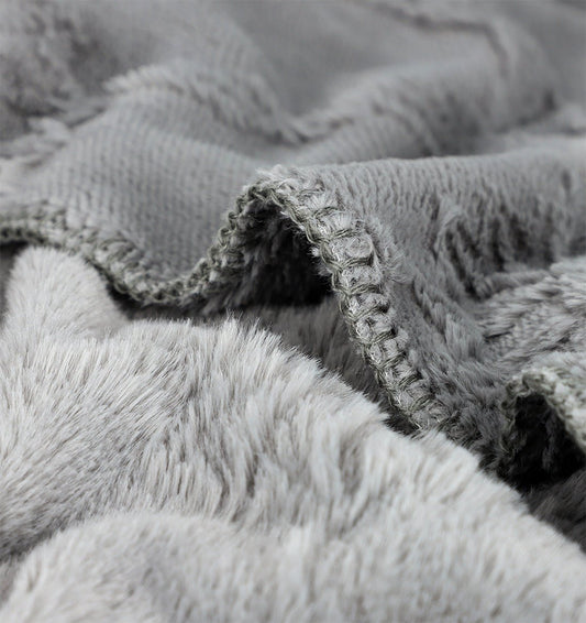 Fleece Plaid JOOP! SUBLIME SILVER - HomeFashion