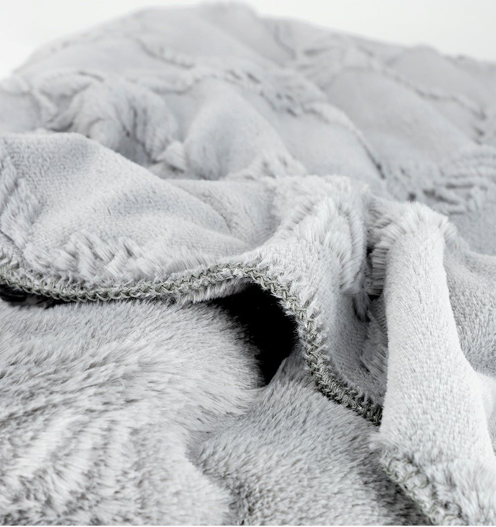 Fleece Plaid JOOP! SUBLIME SILVER - HomeFashion