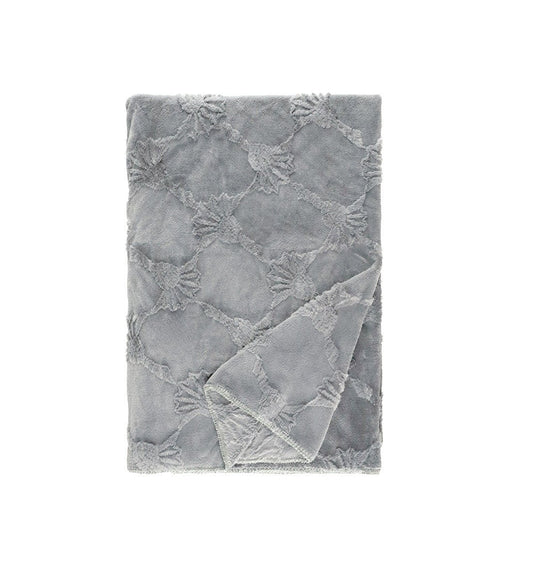 Fleece Plaid JOOP! SUBLIME SILVER - HomeFashion