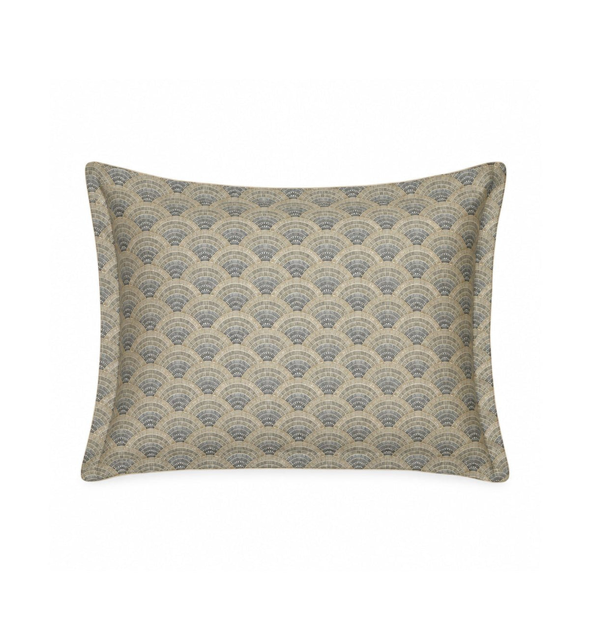 French satin pillowcase EVENTAILS ARGILE - HomeFashion