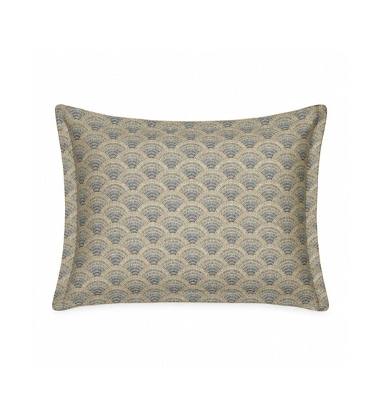 French satin pillowcase EVENTAILS ARGILE - HomeFashion