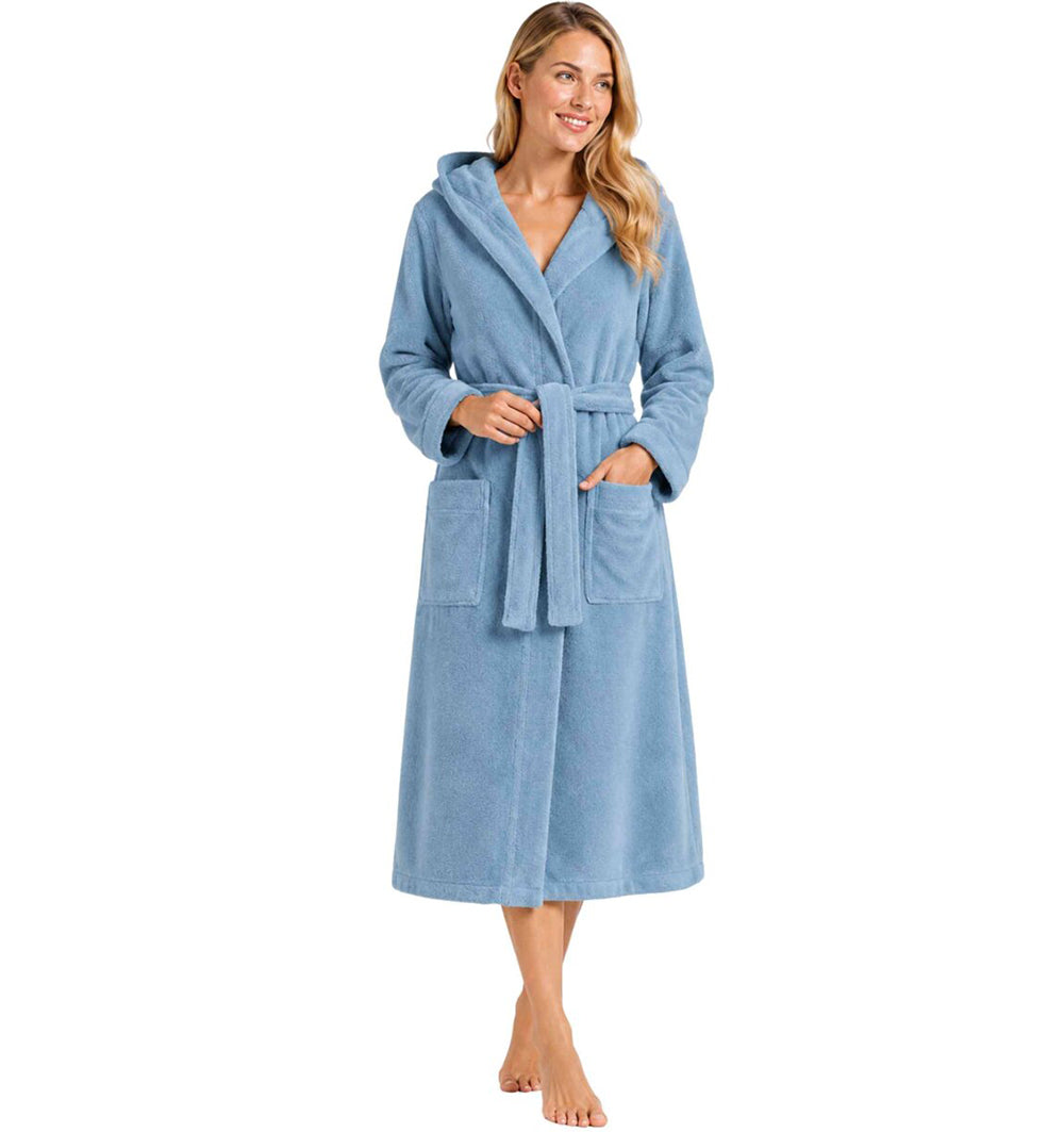 Plush Bamboo Hooded bathrobe GEENA DENIM