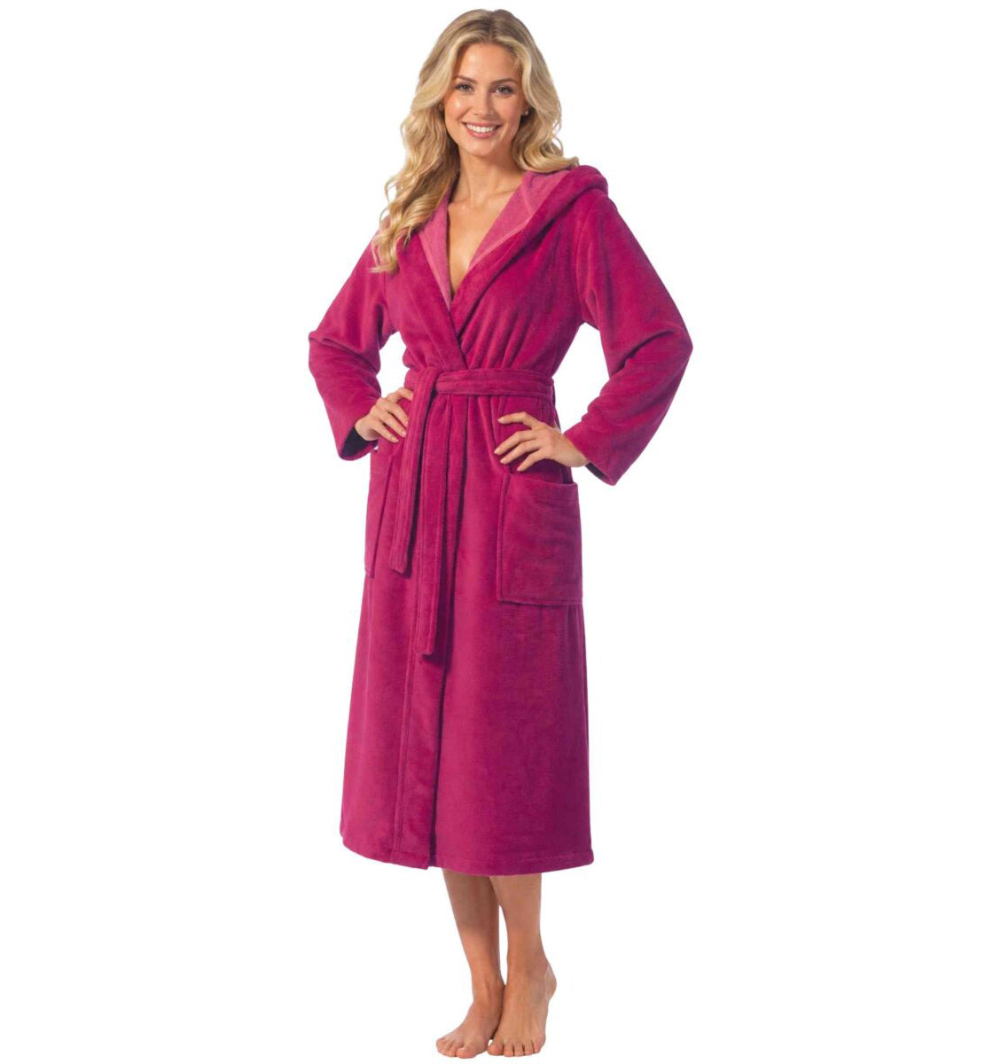 Plush hooded bathrobe GEENA BERRY