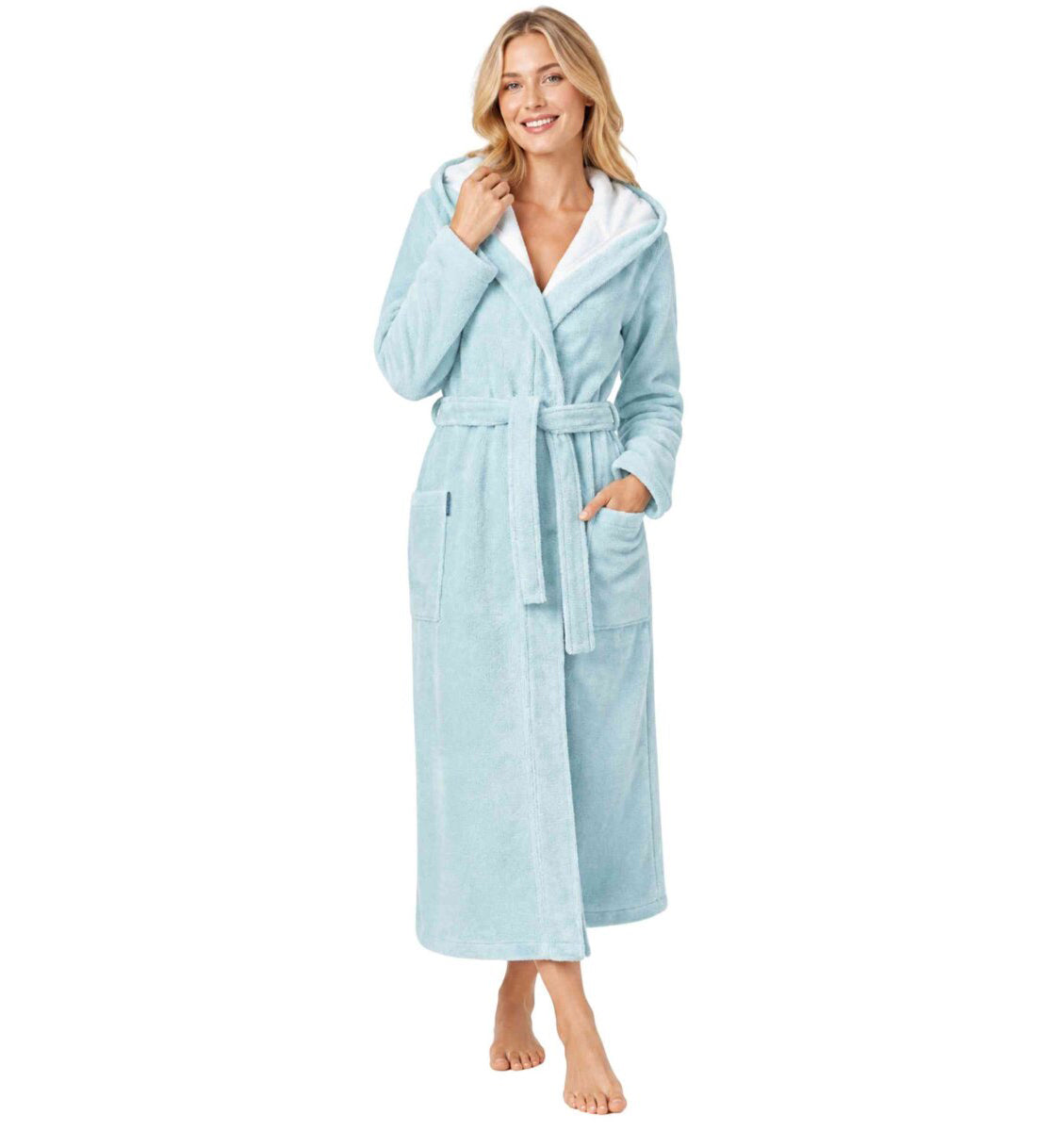 Plush Bamboo Hooded Bathrobe GEENA