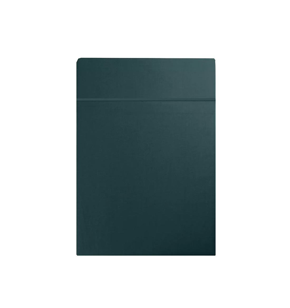 Premium satin flat sheet SLATE BLUE