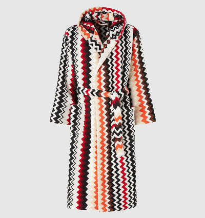 Hooded Bathrobe BEST MISSONI HOME RED - HomeFashion