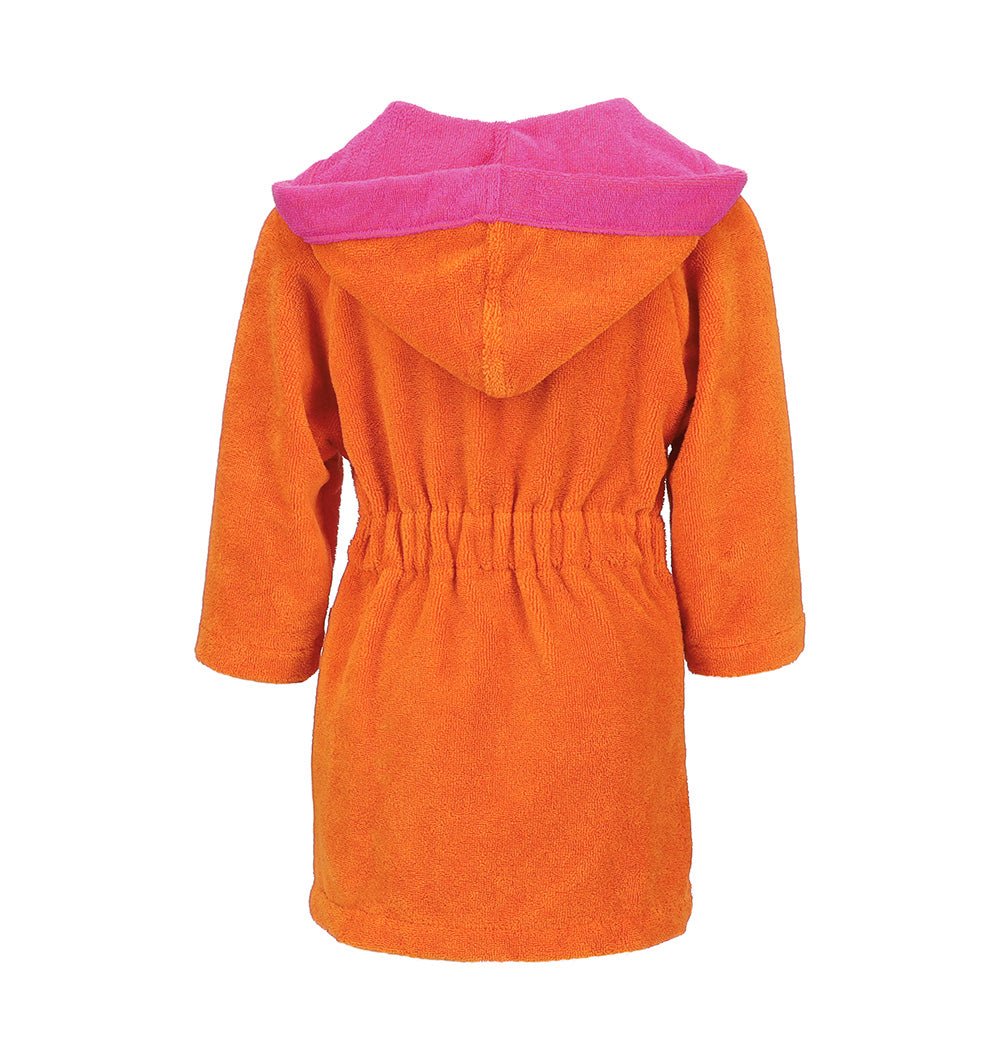 Hooded bathrobe BIXIE orange - HomeFashion