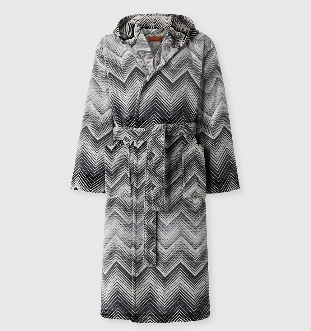 Hooded Bathrobe MAREA BLACK MISSONI HOME - HomeFashion
