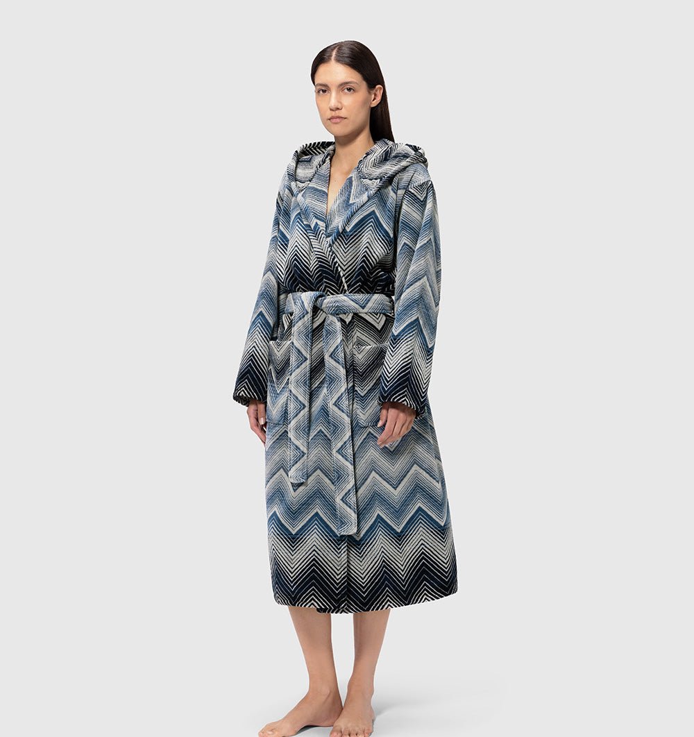 Hooded Bathrobe MAREA BLUE MISSONI HOME - HomeFashion