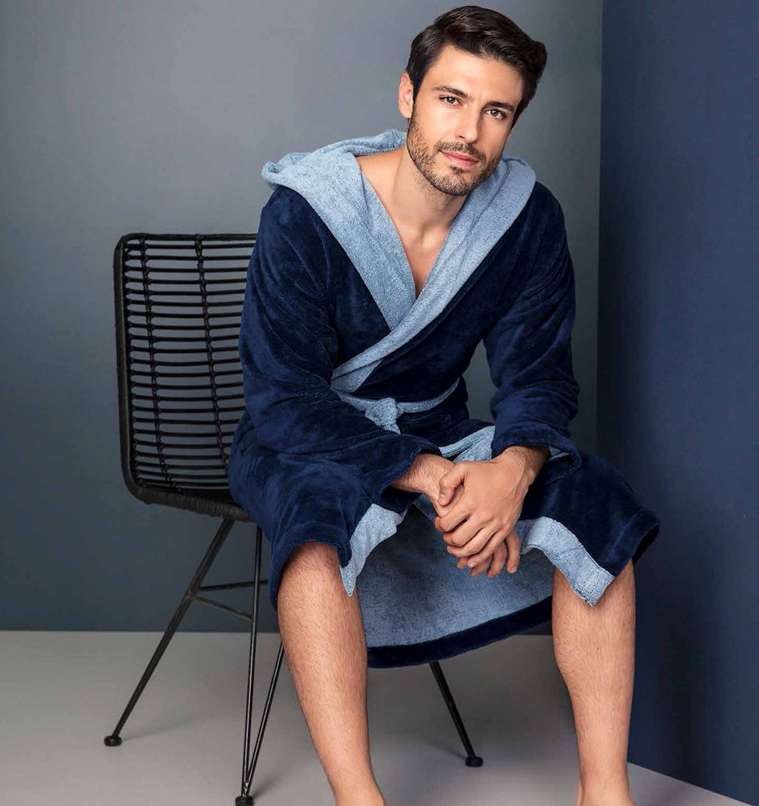 Hooded bathrobe POPPY - HomeFashion