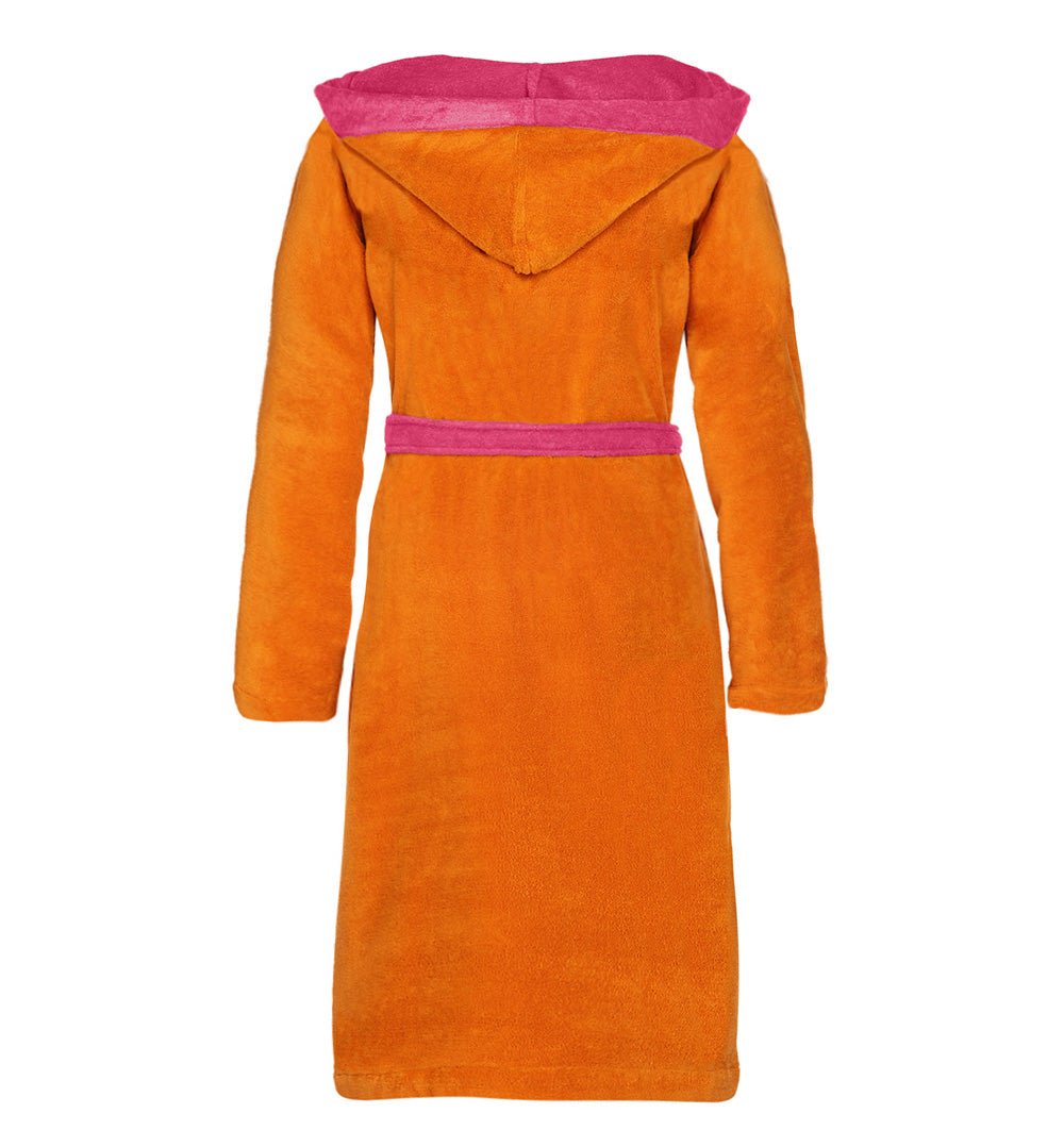 Hooded bathrobe POPPY ORANGE - HomeFashion