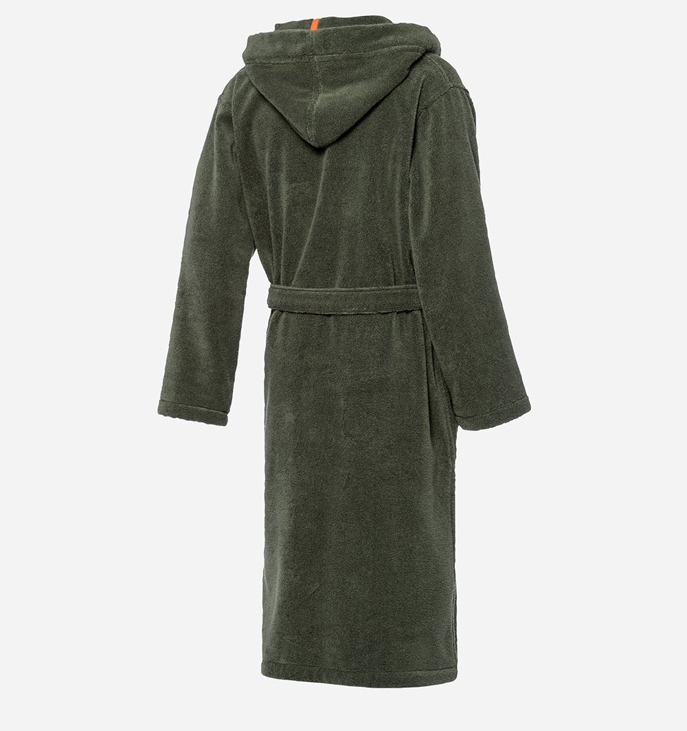 JOOP! Hooded Men's Bathrobe in Olive - HomeFashion