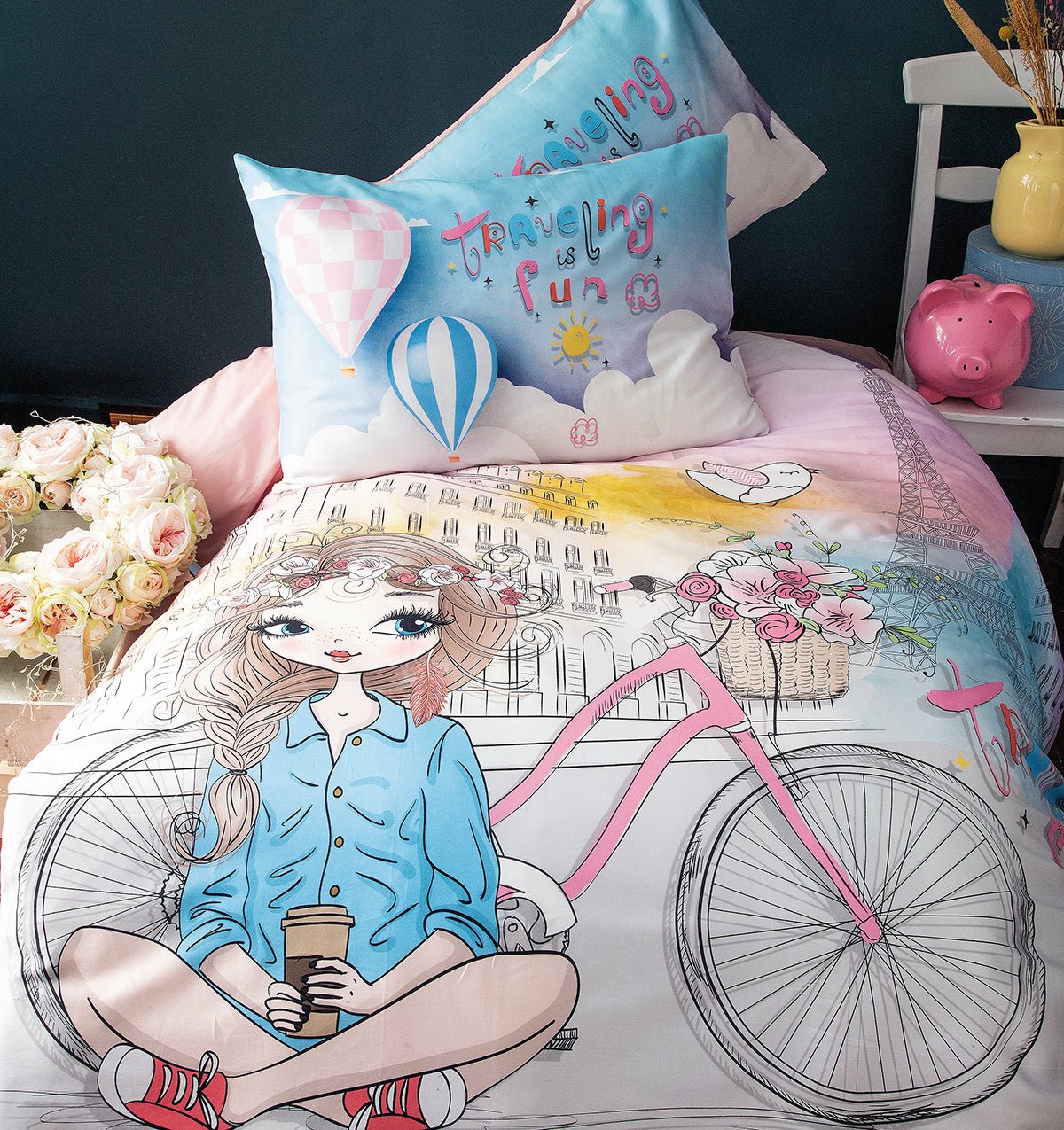 Kids bedding set COZY GIRL - HomeFashion