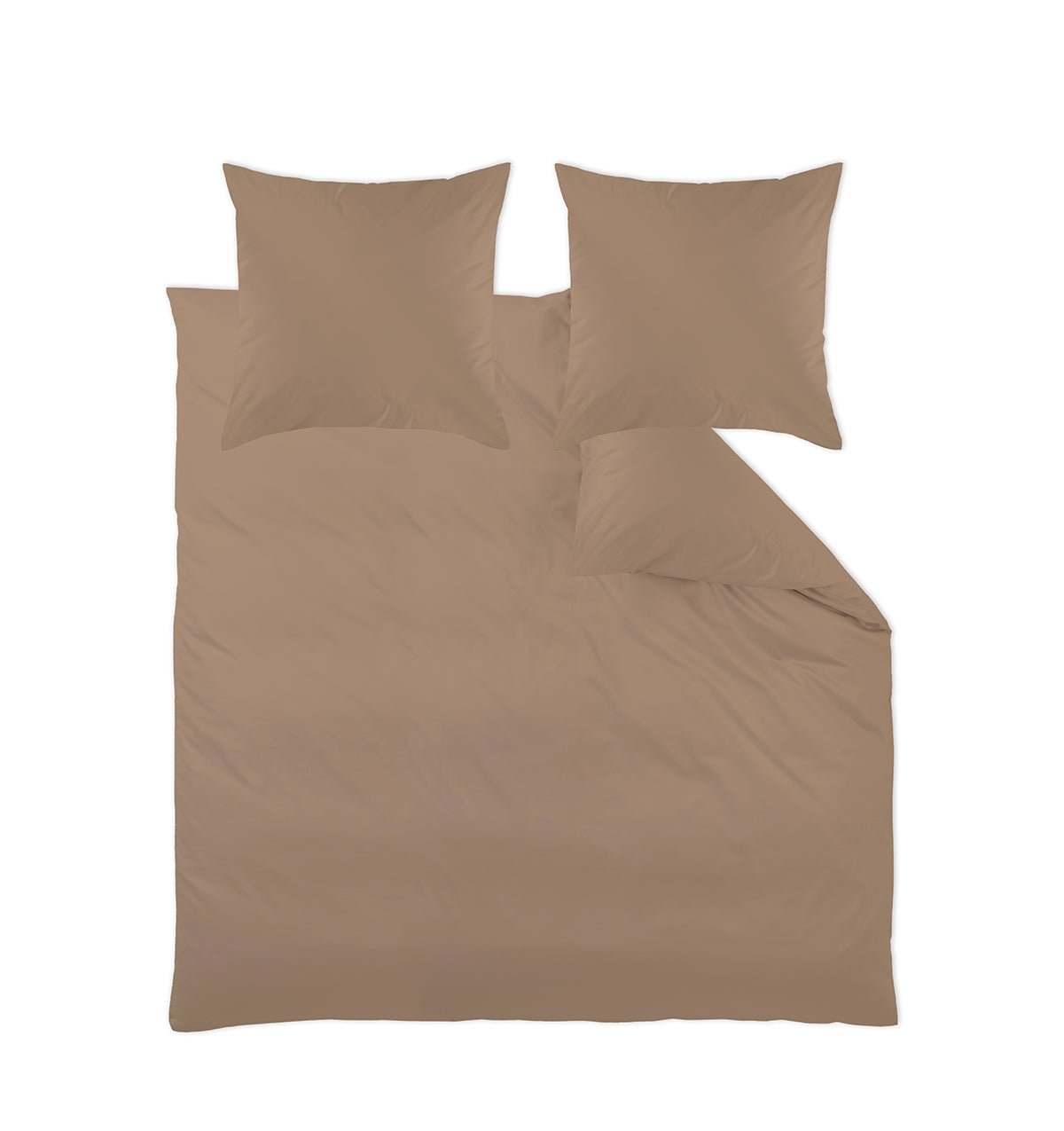 Maco-satin bed linen SELECT TAUPE - HomeFashion