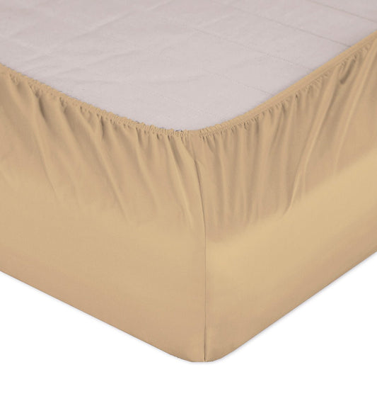 Maco-Satin fitted bed sheet SELECT BISCOTTI - HomeFashion