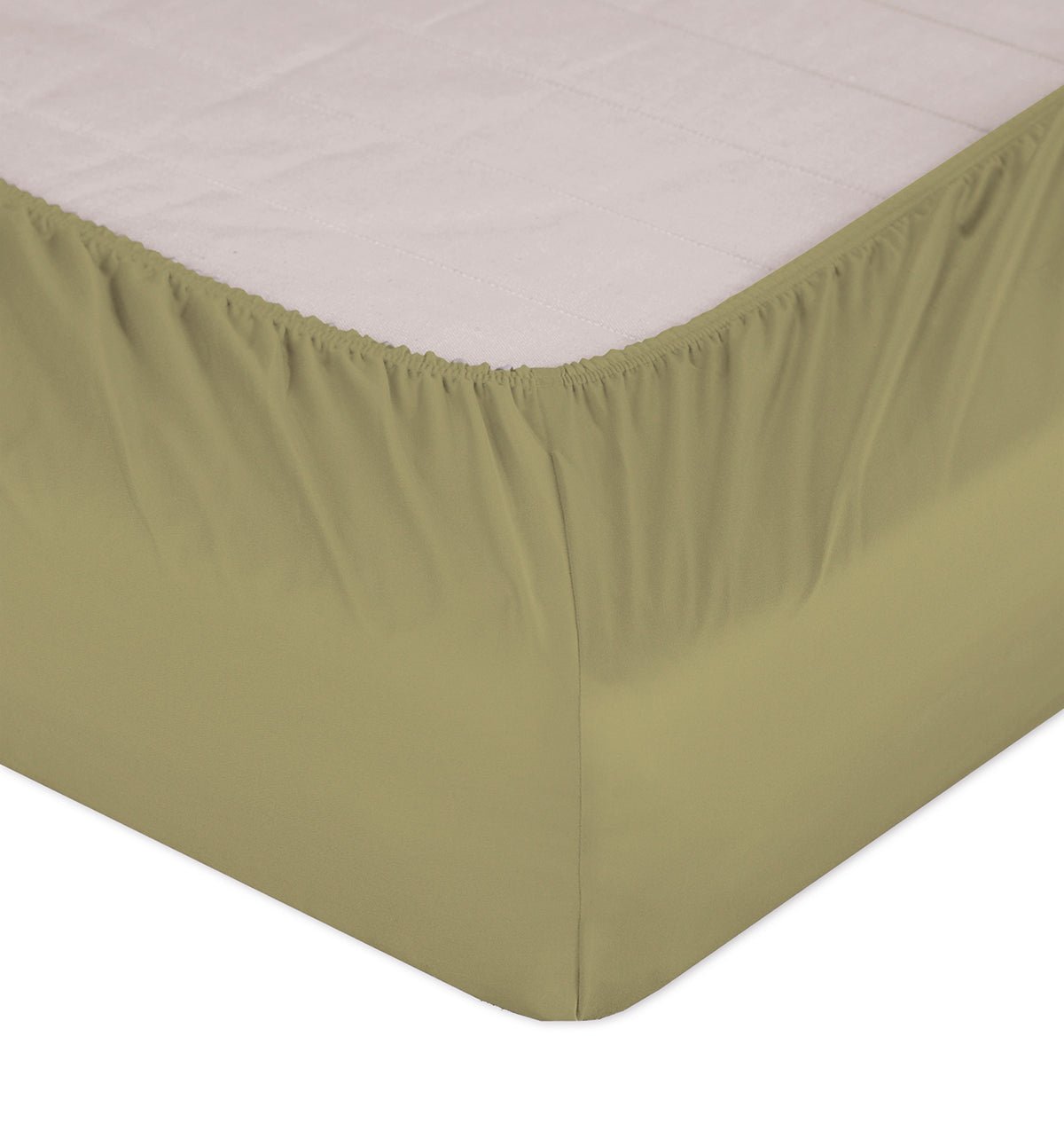 Maco-Satin fitted bed sheet SELECT MOSSY - HomeFashion