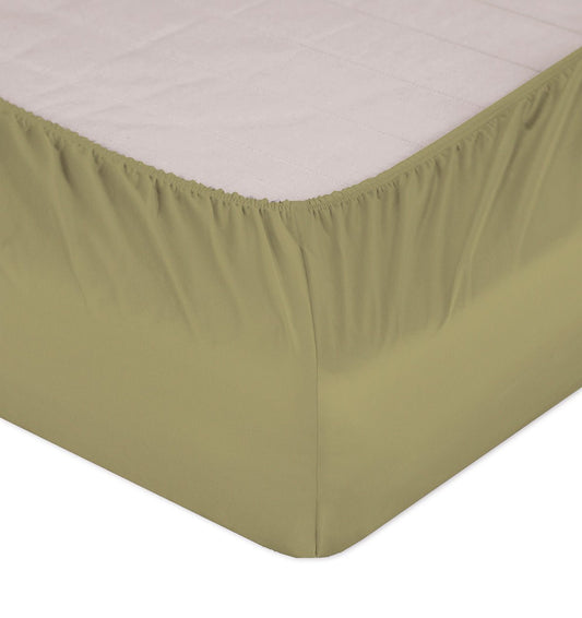 Maco-Satin fitted bed sheet SELECT MOSSY - HomeFashion