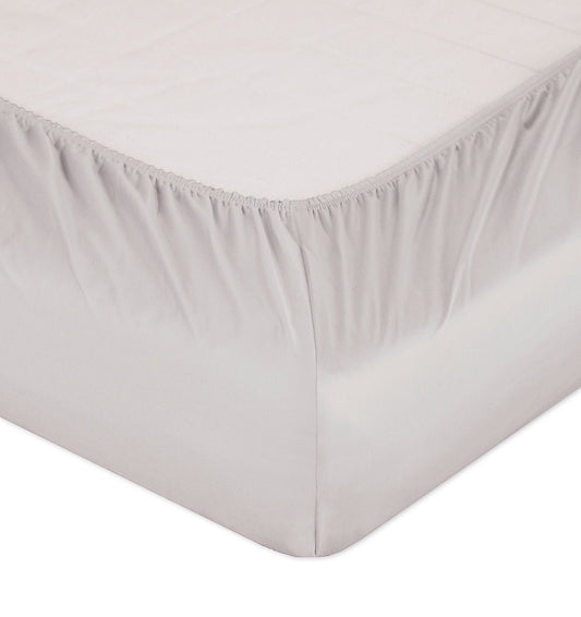 Maco-Satin fitted bed sheet SELECT PEBBLE - HomeFashion
