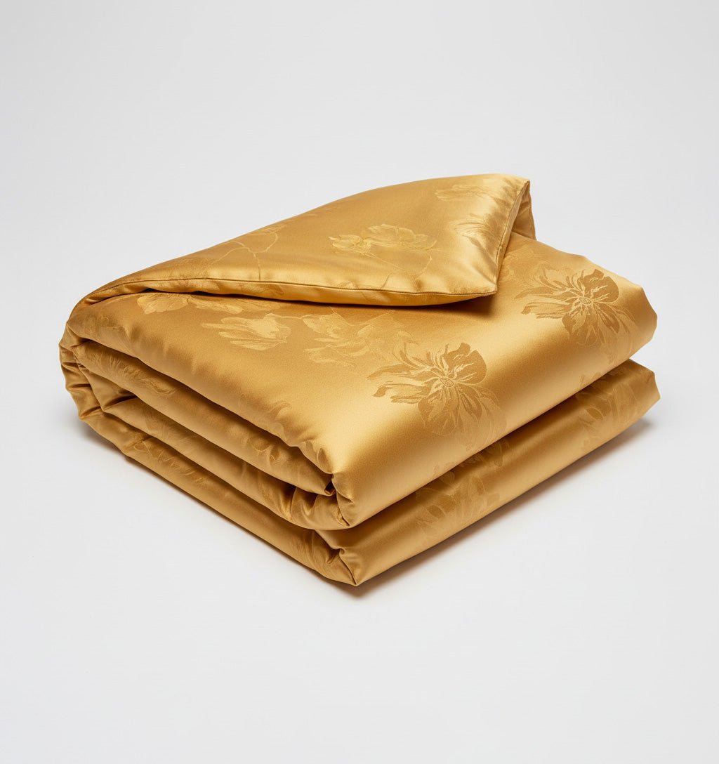 Mulberry silk duvet cover ADA GOLD - HomeFashion