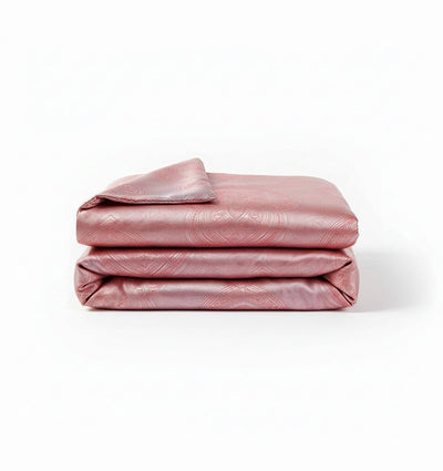 Mulberry silk duvet cover LYRA CERISE RED - HomeFashion