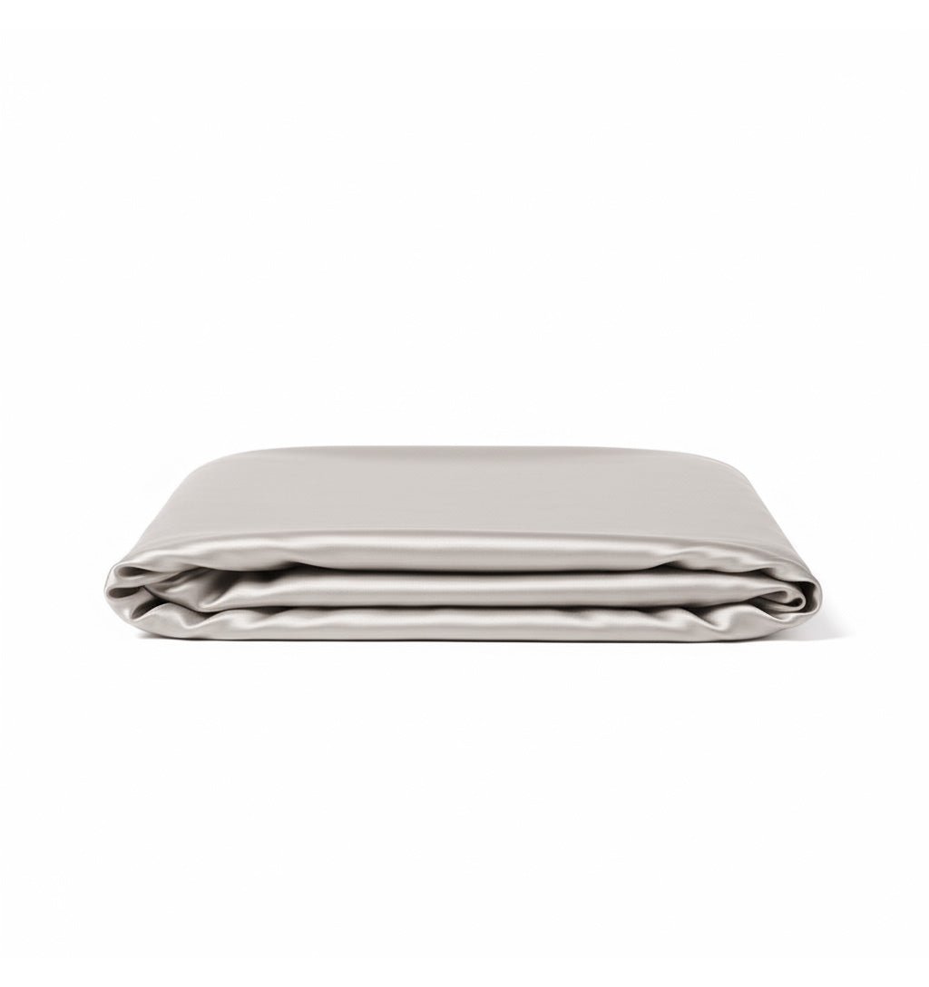 Mulberry silk flat sheet HELIOS ASH - HomeFashion
