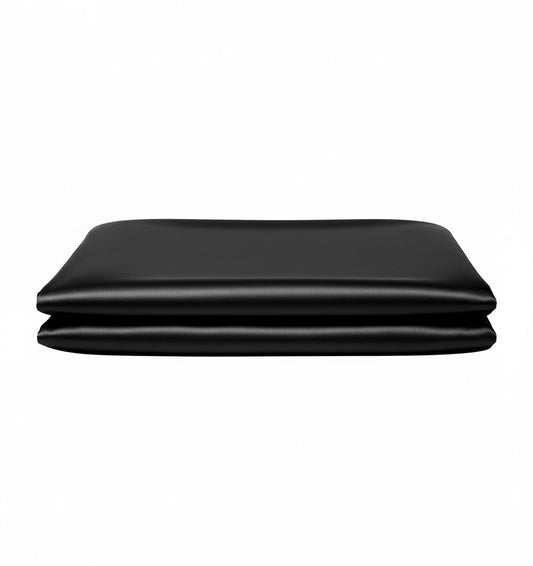 Mulberry silk flat sheet HELIOS NOIR - HomeFashion