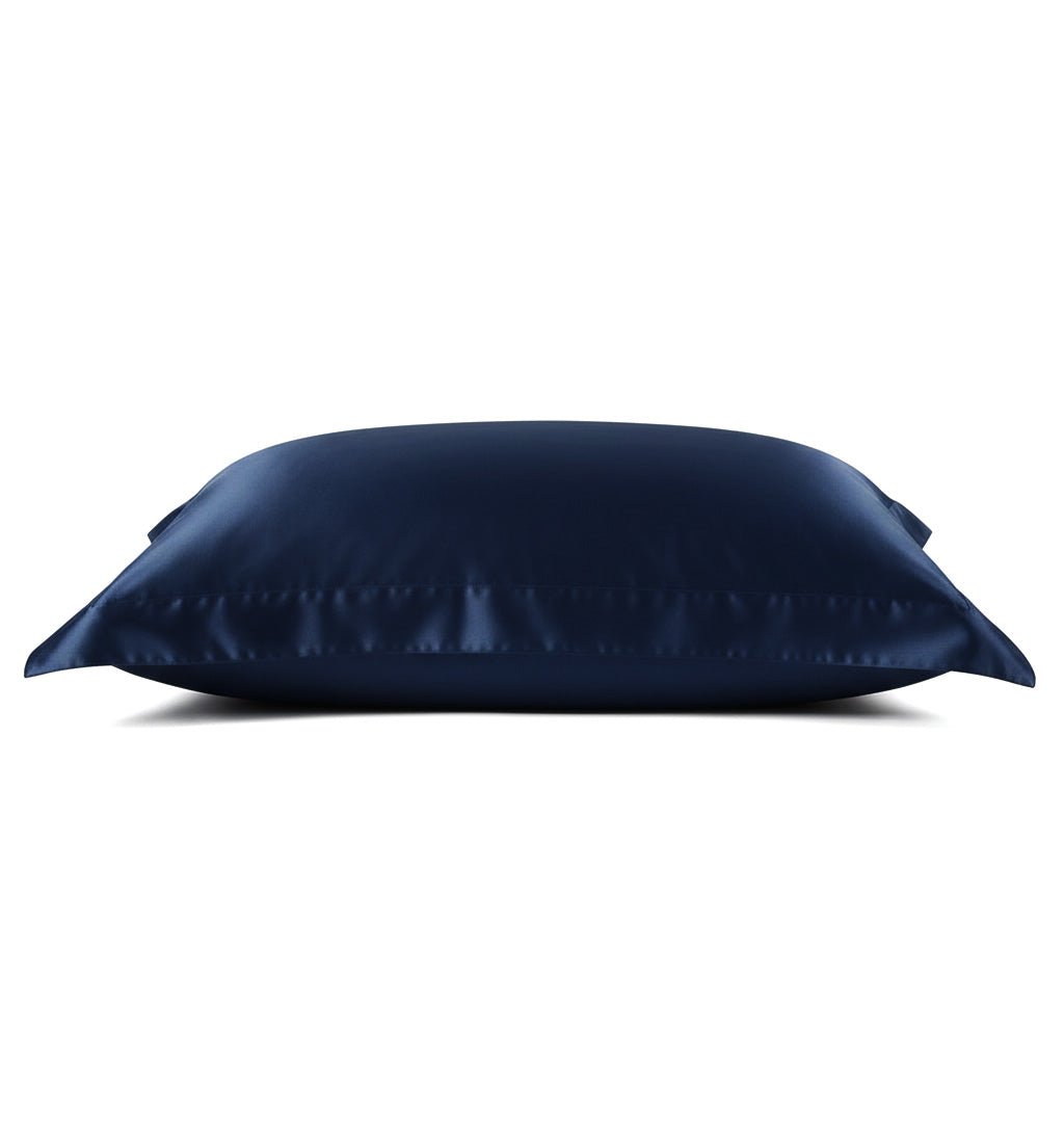 Mulberry silk pillowcase HELIOS NAVY BLUE - HomeFashion
