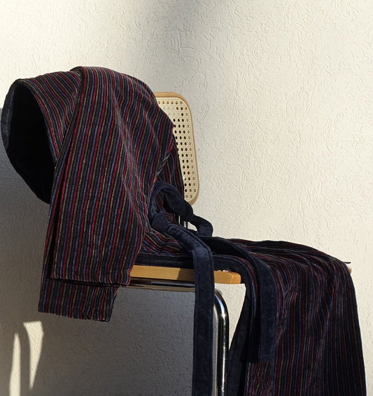 Organic cotton bathrobe MULTI STRIPES - HomeFashion