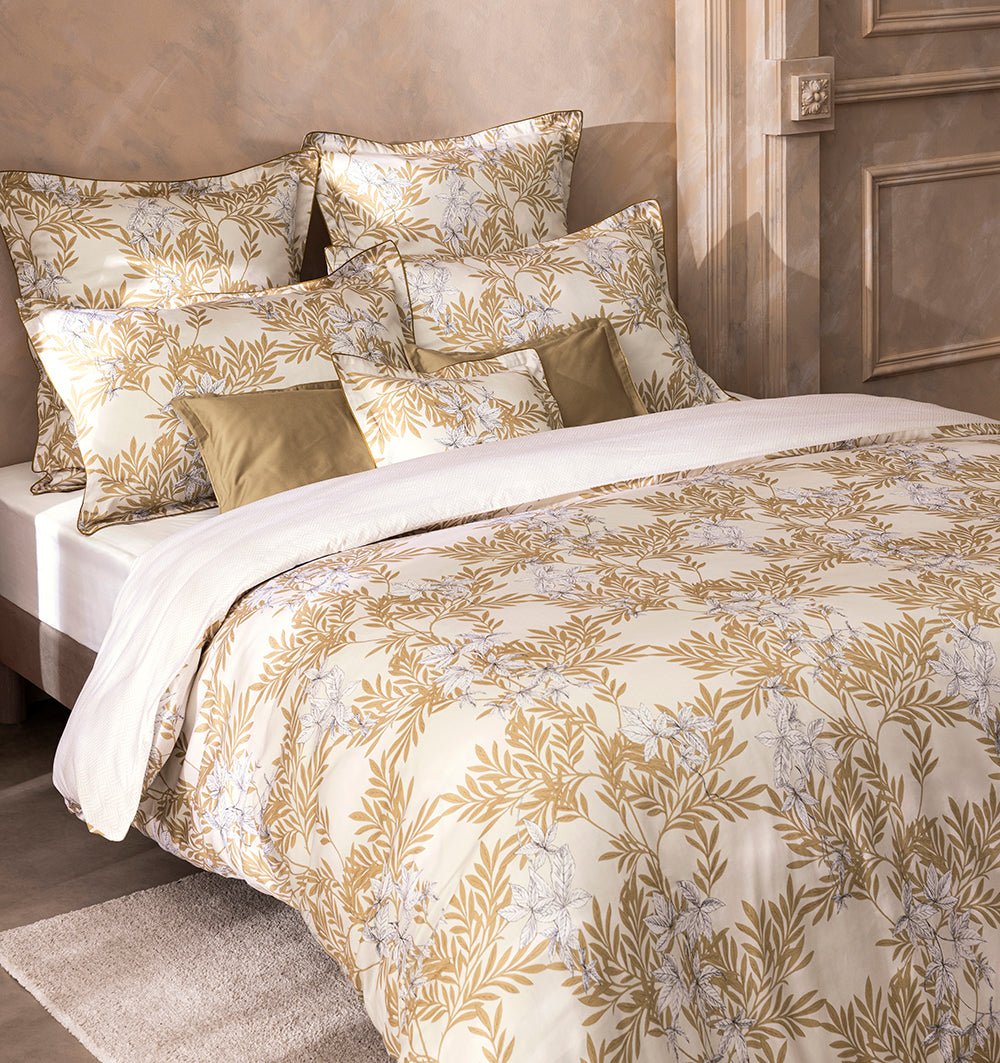 Organic cotton satin bed linen PROMENADE - HomeFashion