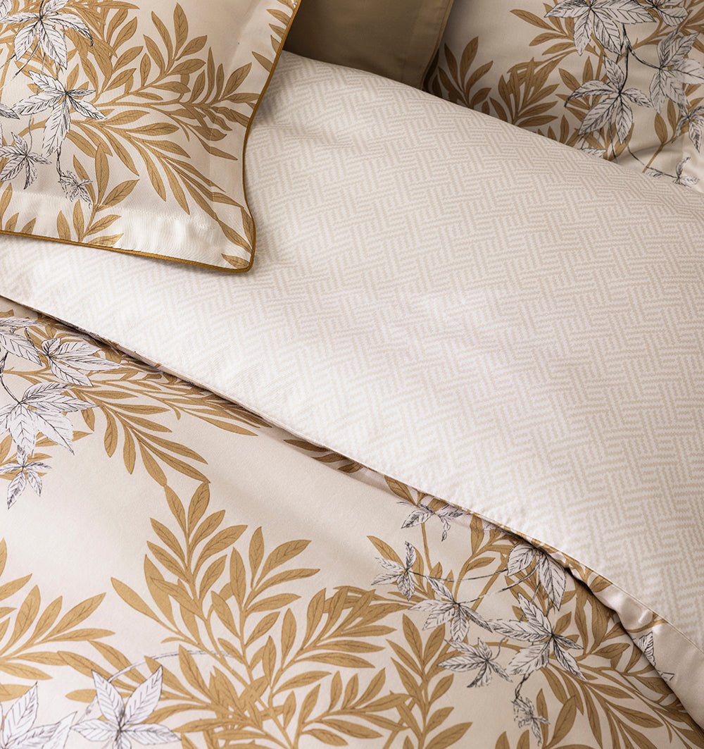 Organic cotton satin bed linen PROMENADE - HomeFashion