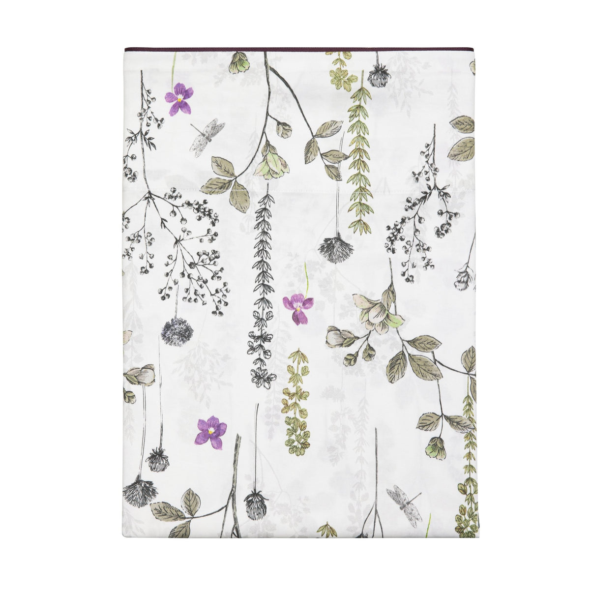 Organic cotton satin bed sheet BUCOLIQUE - HomeFashion