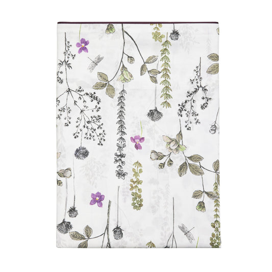 Organic cotton satin bed sheet BUCOLIQUE - HomeFashion